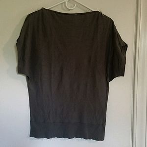 August Silk Olive Zipper Blouse